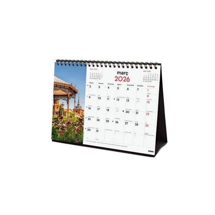Calendari (2026) Catalan Finocam Sobretaula Imatges Mensual Per Escriure S 210X150 Ciutats