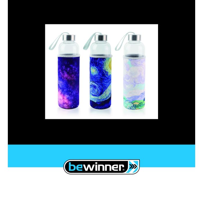 Botella de agua de vidrio 600 ml Bewinner - Inde (24 Unidades) 3 Botella de agua de vidrio 600 ml Bewinner - Inde (24 Unidades) 3
