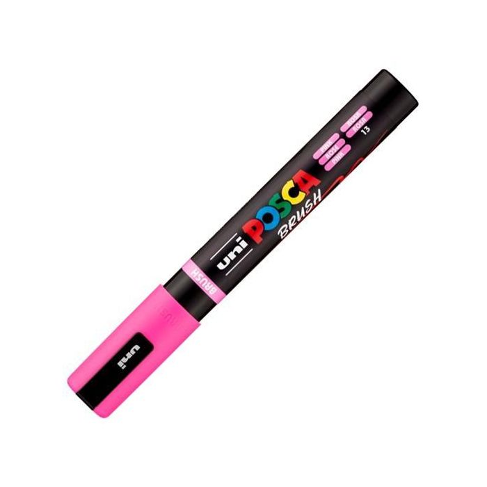 Posca Marcador Pc-5Br Brush Punta M Semiflexible Rosa
