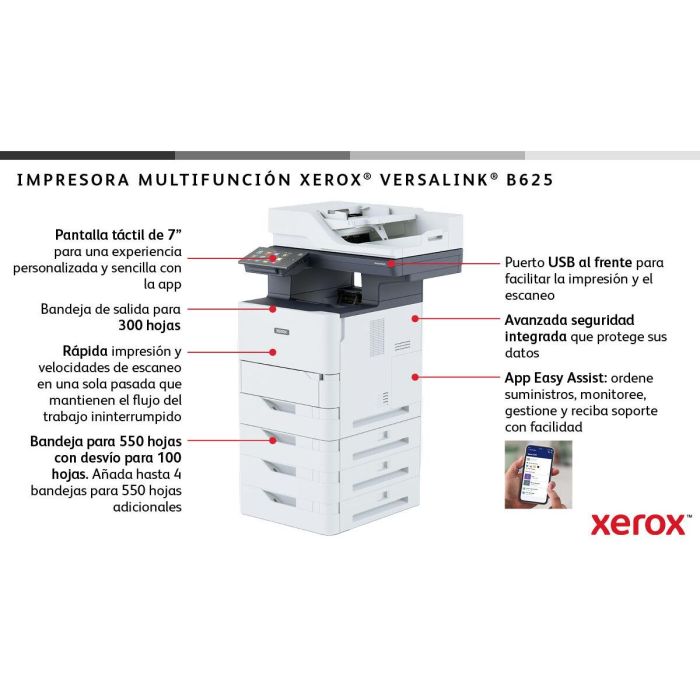 Impresora Multifunción Xerox B625V_DN 13 Impresora Multifunción Xerox B625V_DN 13