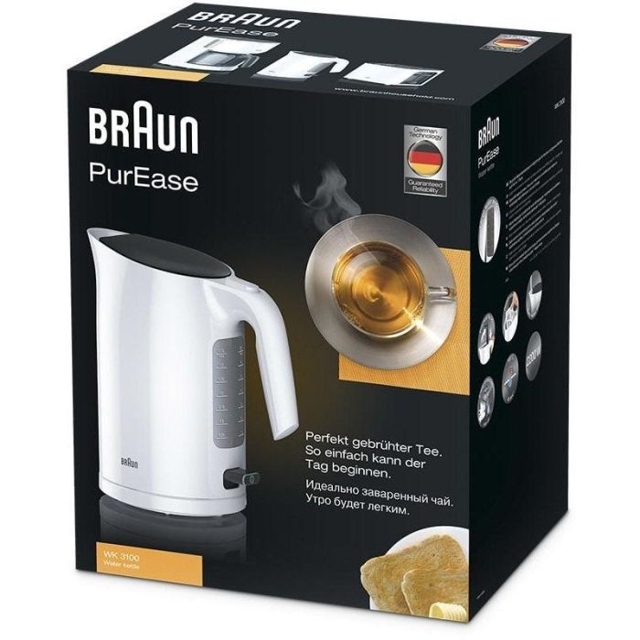 Braun Wasserkocher WK 3100 WH PurEase wei 1