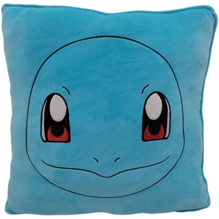 Pokemon POK3700891706698 Cojín Premium Squirtle de Microfibra Cuadrado - 40 cm