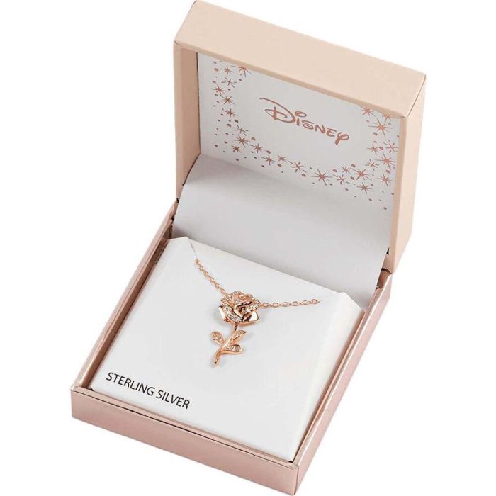 PEERS HARDY Colgante Rosa La Bella y la Bestia Disney Plata 925 1
