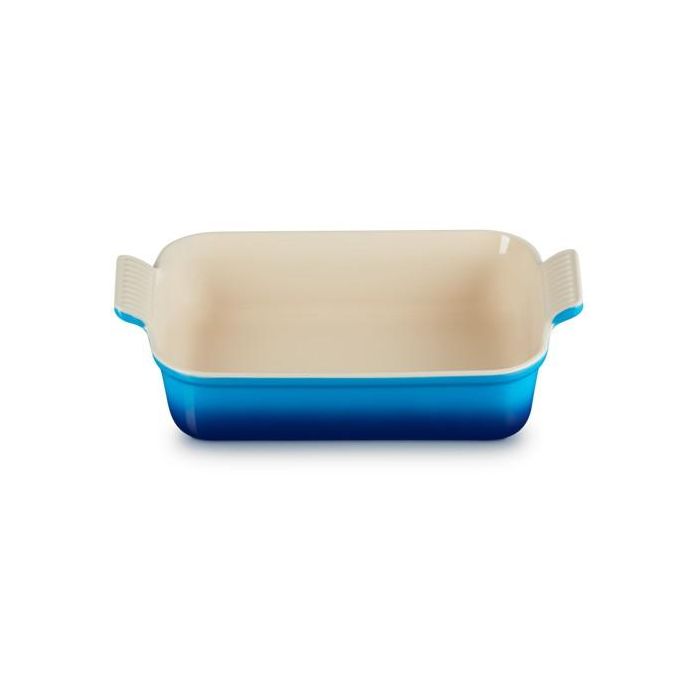 Le Creuset 71102262200001 Rechteckige Auflaufform Tradition, 26 cm, Azure 1