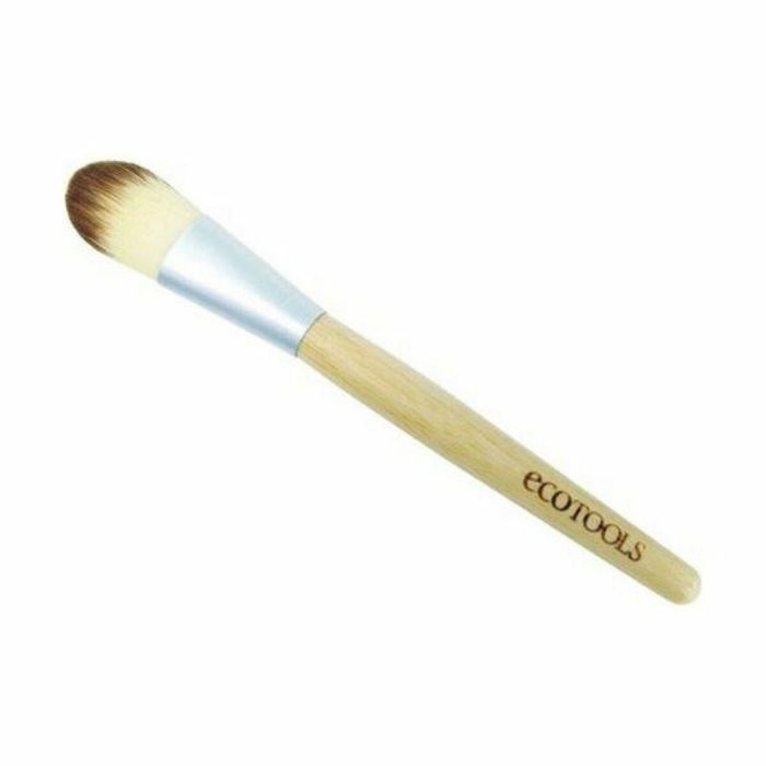 Ecotools Brocha de Maquillaje FOUNDATION Classic para Base Líquida, Cobertura Uniforme, No Absorbe Producto, Ecológica, 1 ud 4