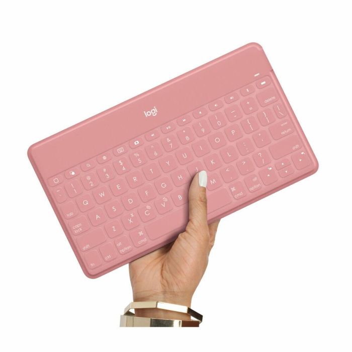 Teclado Logitech Keys-To-Go Rosa Qwerty Español 2