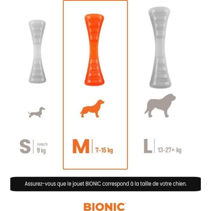 Juguete para perros - BIONIC - Urban stick - Tamaño Mediano 23 cm - Fabricado en caucho ultra resistente - libre de plomo, BPA y ftalatos 1 Juguete para perros - BIONIC - Urban stick - Tamaño Mediano 23 cm - Fabricado en caucho ultra resistente - libre de plomo, BPA y ftalatos 1