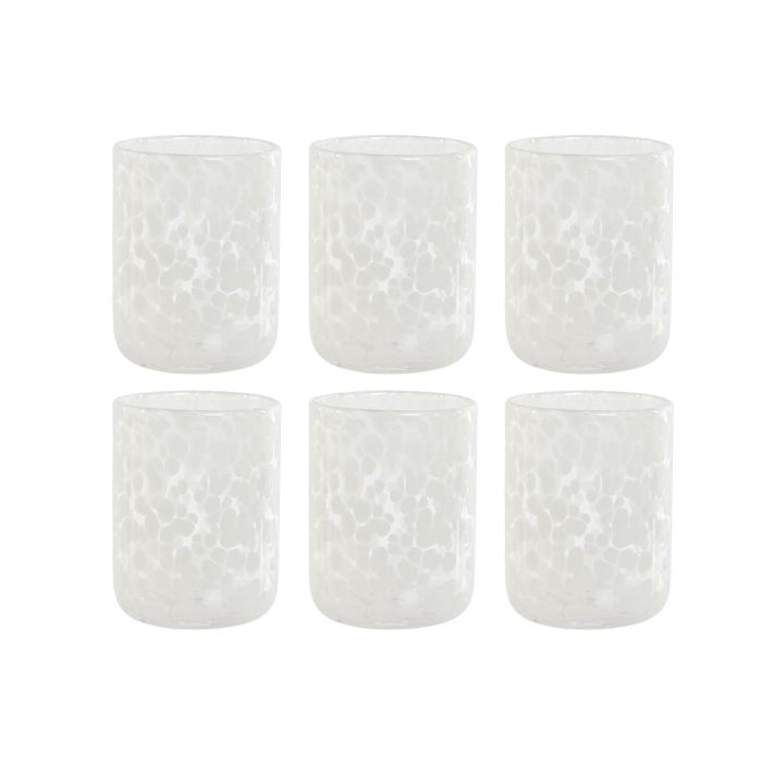 Vaso Basicos DKD Home Decor Blanco 8.3 x 10.5 x 8.3 cm Set de 6