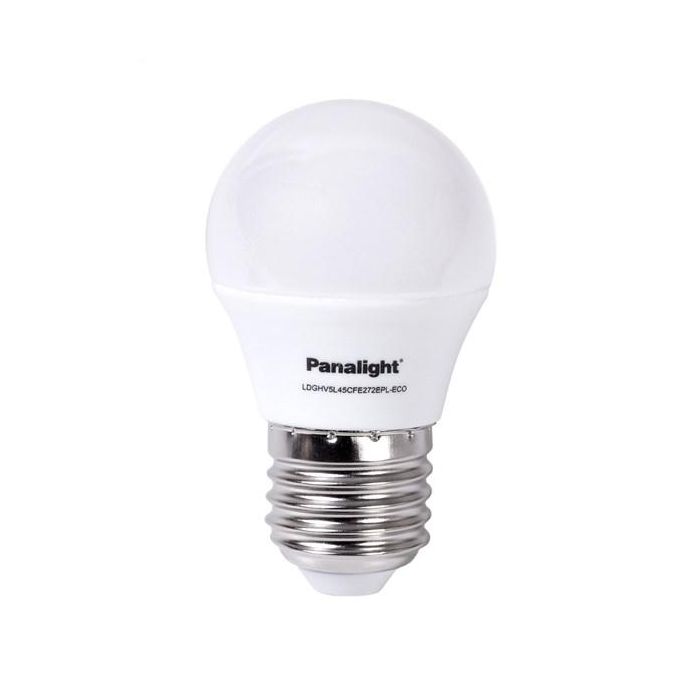 Panasonic-Panalight LDGHV5L45CFE272EPL-ECO Lámpara LED Esférica Frost E27 4W 4500K Pack de 4 1 Panasonic-Panalight LDGHV5L45CFE272EPL-ECO Lámpara LED Esférica Frost E27 4W 4500K Pack de 4 1