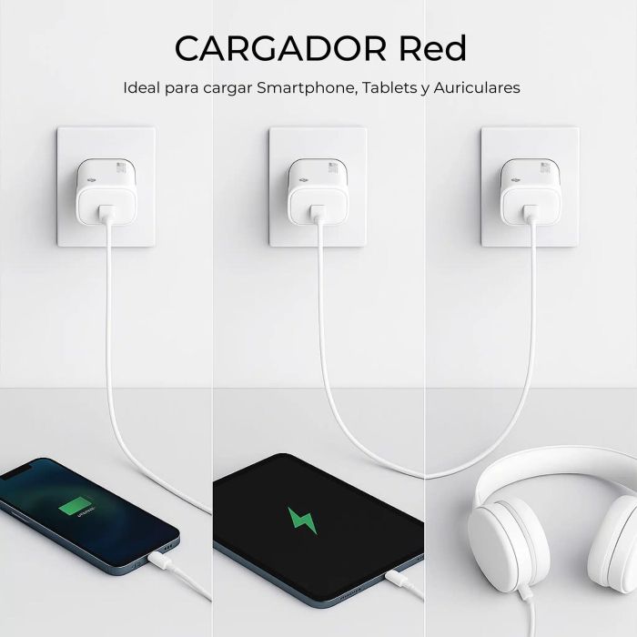 Subblim Cargador Usb-C Gan 20W , Power Delivery 3.0 &Amp; Pps, Enchufe Rápido para Iphone 16-12, Ipad, Galaxy S24-S20, Pixel 9-6, Xiaomi, Ultraportátil, Seguro y Certificado 2 Subblim Cargador Usb-C Gan 20W , Power Delivery 3.0 &Amp; Pps, Enchufe Rápido para Iphone 16-12, Ipad, Galaxy S24-S20, Pixel 9-6, Xiaomi, Ultraportátil, Seguro y Certificado 2