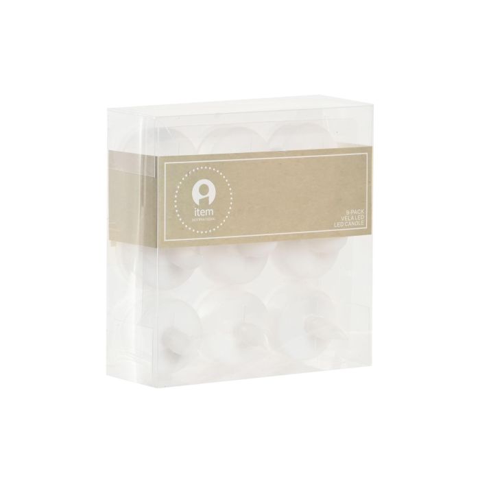 Vela Led Basicos DKD Home Decor Blanco 3.8 x 4 x 3.8 cm Set de 9 (4 Unidades) 1 Vela Led Basicos DKD Home Decor Blanco 3.8 x 4 x 3.8 cm Set de 9 (4 Unidades) 1