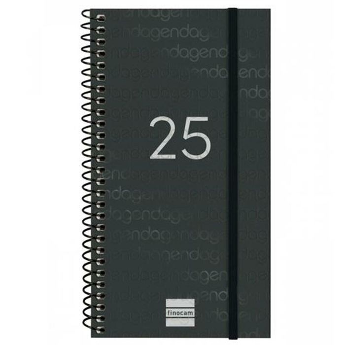 Agenda Finocam YEAR Negro Mini 9,4 x 17,1 cm 2025