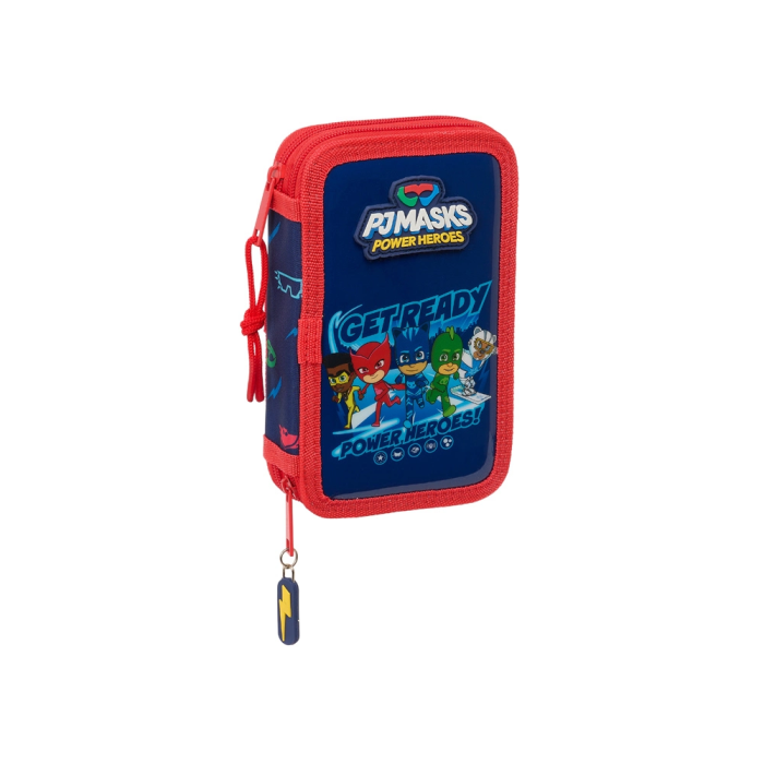 Estuche Escolar PJ Masks Ready Azul marino 12.5 x 19.5 x 4 cm 28 piezas 0 Estuche Escolar PJ Masks Ready Azul marino 12.5 x 19.5 x 4 cm 28 piezas 0