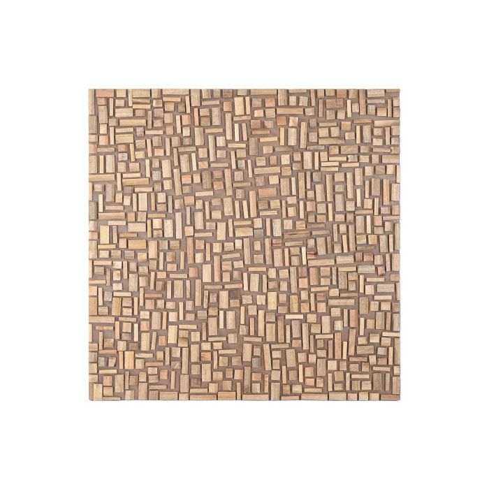 DKD Home Decor Decoración de Pared Moderna de Madera de Mango con Troncos Natural 90x90x3 cm DKD Home Decor Decoración de Pared Moderna de Madera de Mango con Troncos Natural 90x90x3 cm