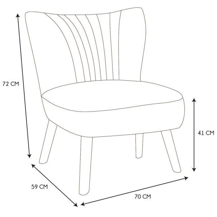 Home Deco Factory Silla Butaca Erika, Colección Natural, Tapizado de Rizo, Patas de Madera, 70x59x72 cm 6 Home Deco Factory Silla Butaca Erika, Colección Natural, Tapizado de Rizo, Patas de Madera, 70x59x72 cm 6