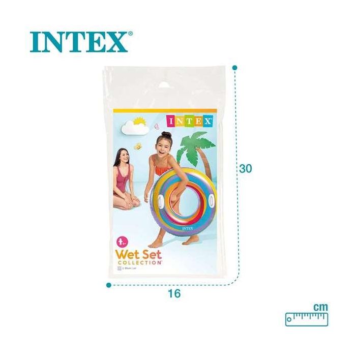 Intex Flotador Rueda de Colores 91 cm con Asas (+9 Años) PVC Modelos Surtidos 4