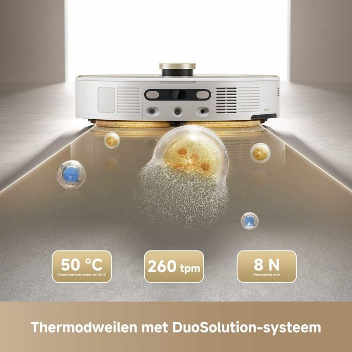 Robot aspirador ultracompleto MOVA V50 - Potencia de 24.000 Pa - Limpieza térmica de suelos con sistema DuoSolution 3 Robot aspirador ultracompleto MOVA V50 - Potencia de 24.000 Pa - Limpieza térmica de suelos con sistema DuoSolution 3
