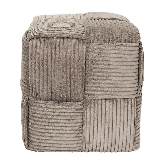 Home Deco Factory Puf Trenzado Scott Taupe Colección Cocooning 2 Home Deco Factory Puf Trenzado Scott Taupe Colección Cocooning 2