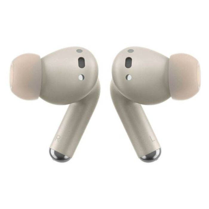 Motorola Moto Buds+ Auriculares Inalámbricos In-ear con Cancelación de Ruido Activa, Sonido Bose, Dolby Atmos, 38h Batería, Repelente al Agua - Arena