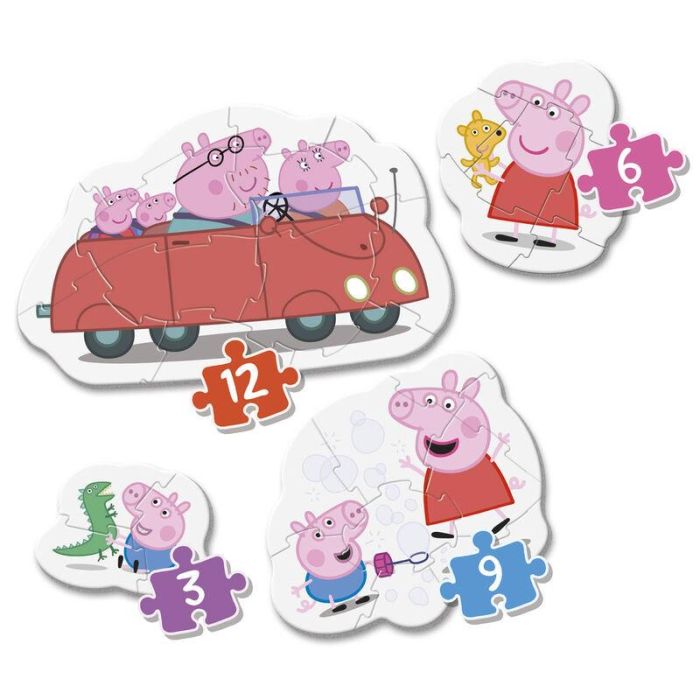 Clementoni My First Puzzle Peppa Pig 3-6-9-12 Piezas