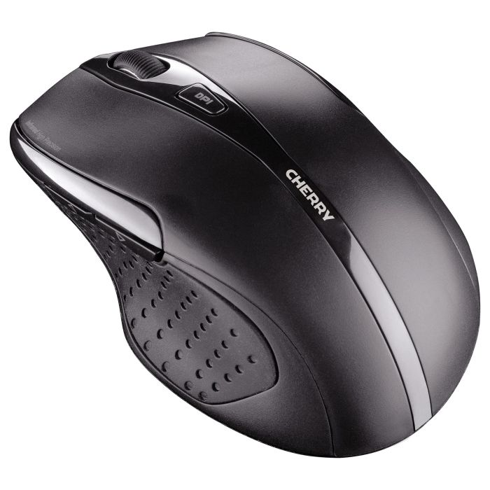 Cherry MW 3000 Ratón Inalámbrico 2.4 GHz, 5 Botones, Sensor 1000/1750 DPI, Ergonomía para Diestros, Receptor Nano USB, Negro