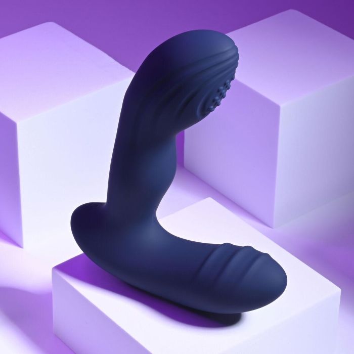 Vibrador Anal Negro Playboy Azul 14