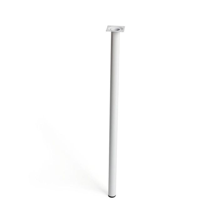 Rei Pata cilíndrica de acero para muebles, acabado blanco, Ø3x70cm, modelo 401g, ref. 2-401g.700.01 Rei Pata cilíndrica de acero para muebles, acabado blanco, Ø3x70cm, modelo 401g, ref. 2-401g.700.01