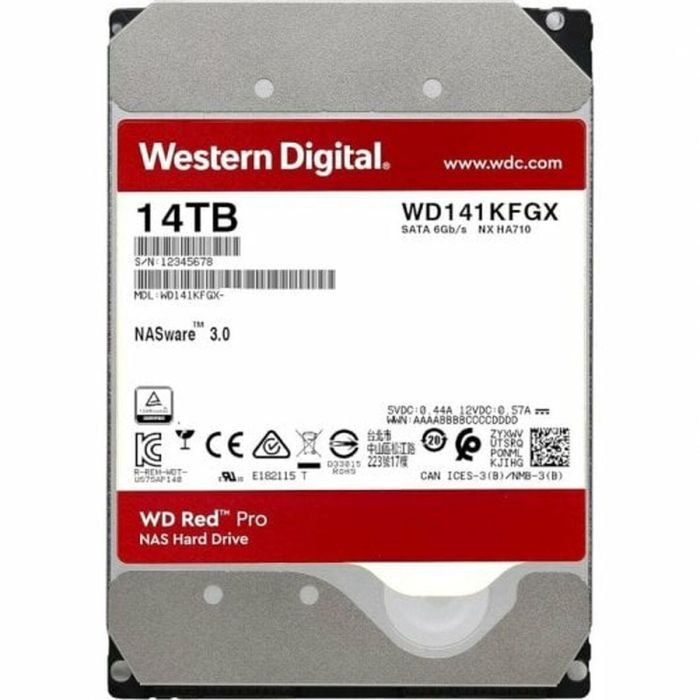Western Digital WD142KFGX Disco Duro Interno 14 TB 3.5" 7200 RPM SATA III para NAS 2