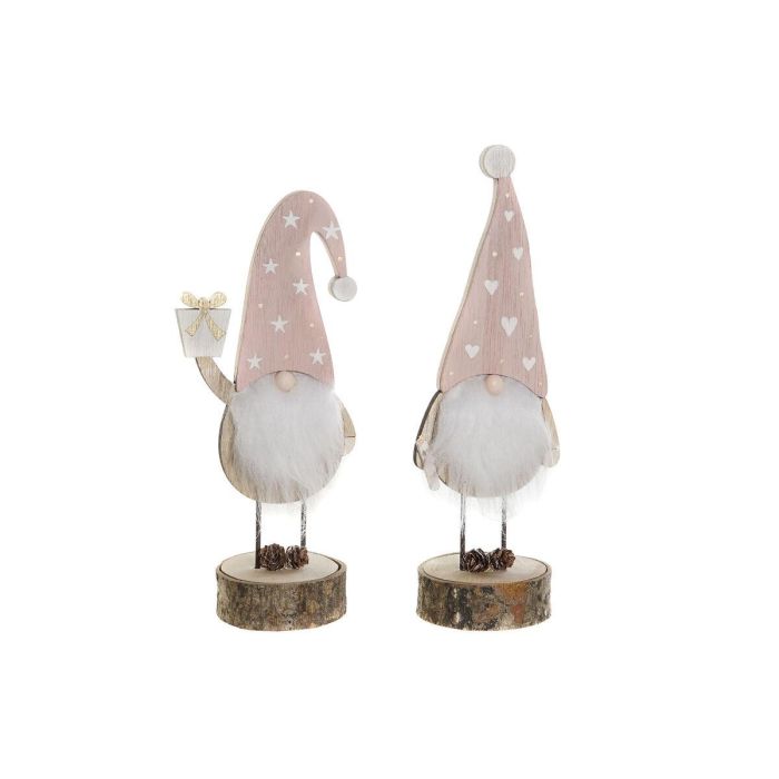 Figura Navidad Fantasia DKD Home Decor Rosa Palo Natural 8 x 23.5 x 10 cm (2 Unidades) Figura Navidad Fantasia DKD Home Decor Rosa Palo Natural 8 x 23.5 x 10 cm (2 Unidades)