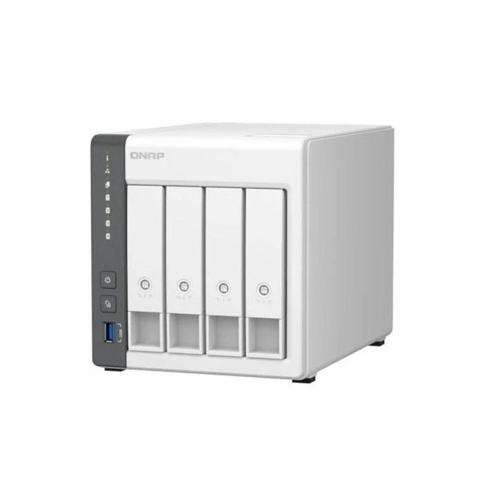Qnap NAS TS-433-4G Torre Servidor 4 Bahías 3.5"/2.5" 4GB RAM 2.5GbE para Sincronizar y Compartir Archivos y Datos Privado