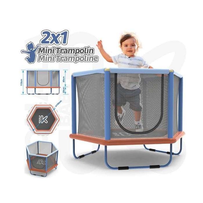 Trampolín infantil mini 2 en 1 kohala baby 140 x 110 cm altura 110 cm 1 Trampolín infantil mini 2 en 1 kohala baby 140 x 110 cm altura 110 cm 1