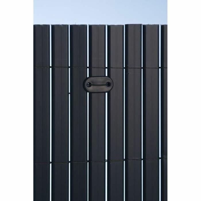 Nature Conjunto de 26 fijaciones de rejilla para pantallas y canales de plástico, gris antracita, con amarre y alambre plastificado de 14 cm. 3 Nature Conjunto de 26 fijaciones de rejilla para pantallas y canales de plástico, gris antracita, con amarre y alambre plastificado de 14 cm. 3