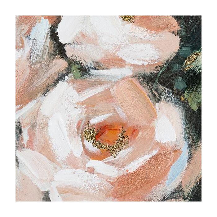 Cuadro Óleo Roses Madera de pino (80 X 4 x 100 cm) 1