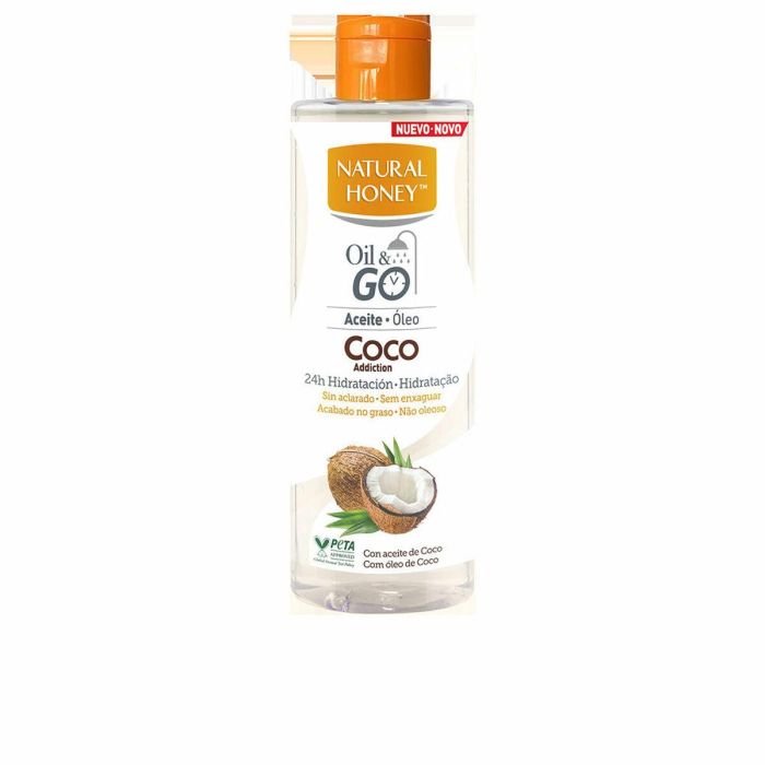 Natural Honey COCO ADDICTION OIL & GO Aceite Corporal Hidratante Nutritivo con Coco, No Graso, Rápida Absorción, Sin Aclarado 250 ml Natural Honey COCO ADDICTION OIL & GO Aceite Corporal Hidratante Nutritivo con Coco, No Graso, Rápida Absorción, Sin Aclarado 250 ml