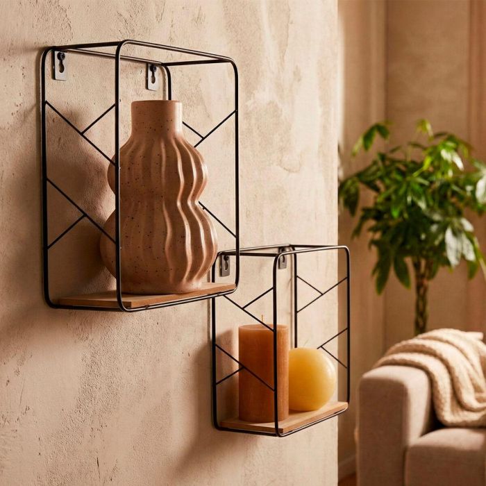 Estantería Max Home Hierro Madera MDF 25 x 25 x 10 cm (6 Unidades) 5