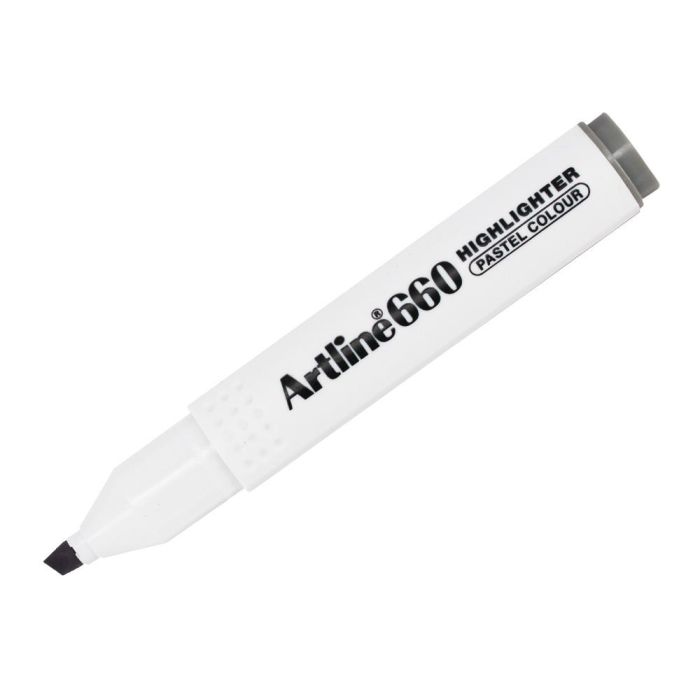 Rotulador Artline Fluorescente Ek-660 gris Pastel Punta Biselada 12 unidades 1