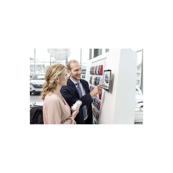 Durable Soporte de Pared Premium para Tablet - Montaje Plano Delgado para Oficinas, Ferias Comerciales y Salas de Exposición 7