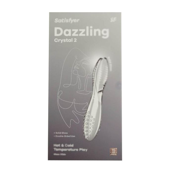 Satisfyer Dazzling Crystal 2 Dildo Transparente para Mujer