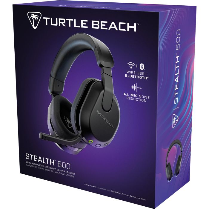 Turtle Beach Stealth 600 GEN3 PC Over-Ear Stereo Headset Inalámbrico Negro, Audífonos Gaming 20-20000 Hz, Bluetooth 5.2 2 Turtle Beach Stealth 600 GEN3 PC Over-Ear Stereo Headset Inalámbrico Negro, Audífonos Gaming 20-20000 Hz, Bluetooth 5.2 2