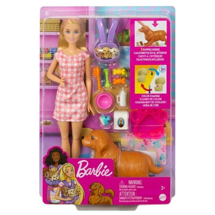 Barbie - Barbie nacimiento de cachorros - muñeca 1