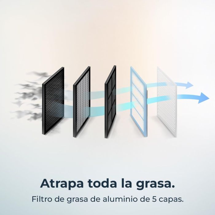 Cecotec Campana Convencional Integrable Bolero Flux TIR 908000 Blanco Cristal 90cm A++ 15