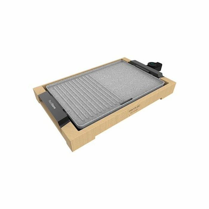 Cecotec 03091 Plancha Asar Grill Eléctrica 2000W, Mixta Antiadherente RockStone, Extraíble Lavavajillas, Bambú Cecotec 03091 Plancha Asar Grill Eléctrica 2000W, Mixta Antiadherente RockStone, Extraíble Lavavajillas, Bambú
