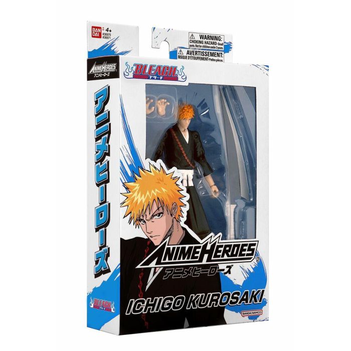 Bandai - Anime Heroes - Bleach - Figura Anime Heroes 17 cm - Kurosaki Ichigo - 36971 Multicolor 4