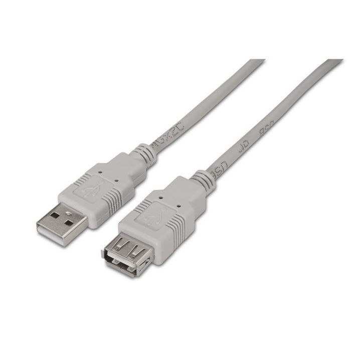 Aisens Cable USB 2.0 Tipo A-M - A-H Beige 1.0M