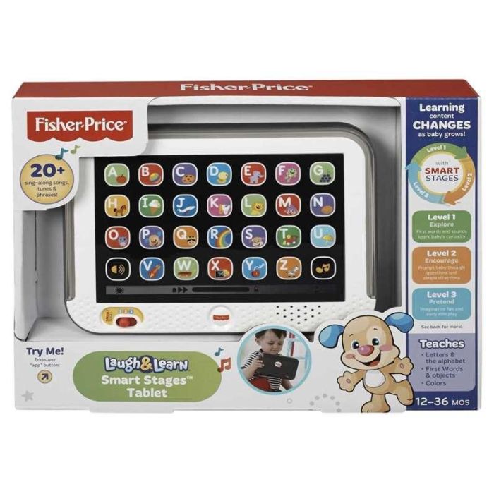 Fisher Price Mi Primera Tablet canta, habla y emite música para bebés de 7 meses a 3 años 4