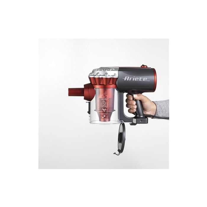Ariete Aspirador Escoba con Cable 2 en 1, 600W, Tecnología Ciclónica, Depósito Extraíble, para Alfombras y Suelos Difíciles 5
