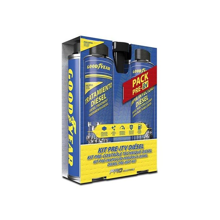 Goodyear Kit Pre-ITV Diesel ZGODA0007 con Limpia Inyectores y Aditivo para Combustible, Mejora Rendimiento y Reduce Emisiones 2