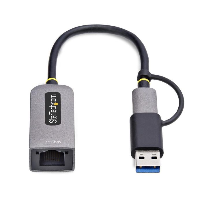 Cable USB Startech U2GA-USB-C-ETHERNET Gris Cable USB Startech U2GA-USB-C-ETHERNET Gris