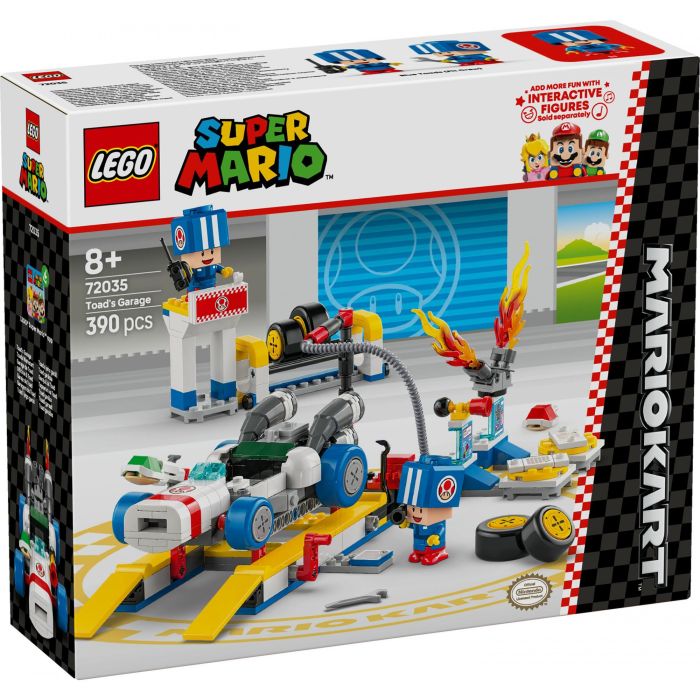 LEGO 72035 Mario Kart Garaje de Toad Set de Construcción Personalizable con Rayo GTI y 2 Toads Azules para +8 años 9 LEGO 72035 Mario Kart Garaje de Toad Set de Construcción Personalizable con Rayo GTI y 2 Toads Azules para +8 años 9