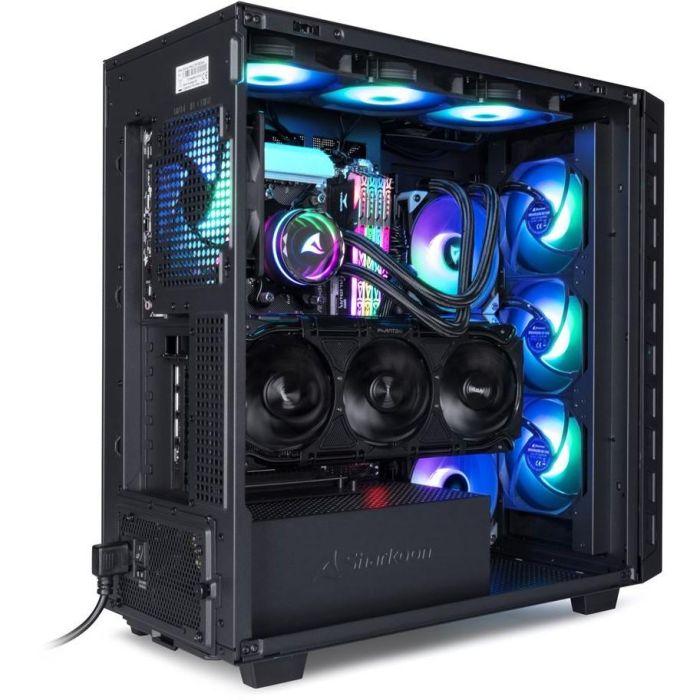 Sharkoon Rebel C80M RGB ATX Midi Tower Caja de PC Negra con Iluminación RGB 4